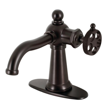 Kingston Brass Single-Handle Bathroom Faucet with Push Pop-Up, Oil Rubbed Bronze KSD3545RKX